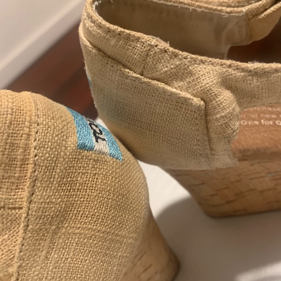 Toms wedge cream 8.5 w - Picture 9 of 11
